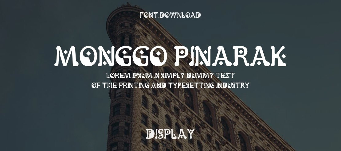 Monggo Pinarak Font