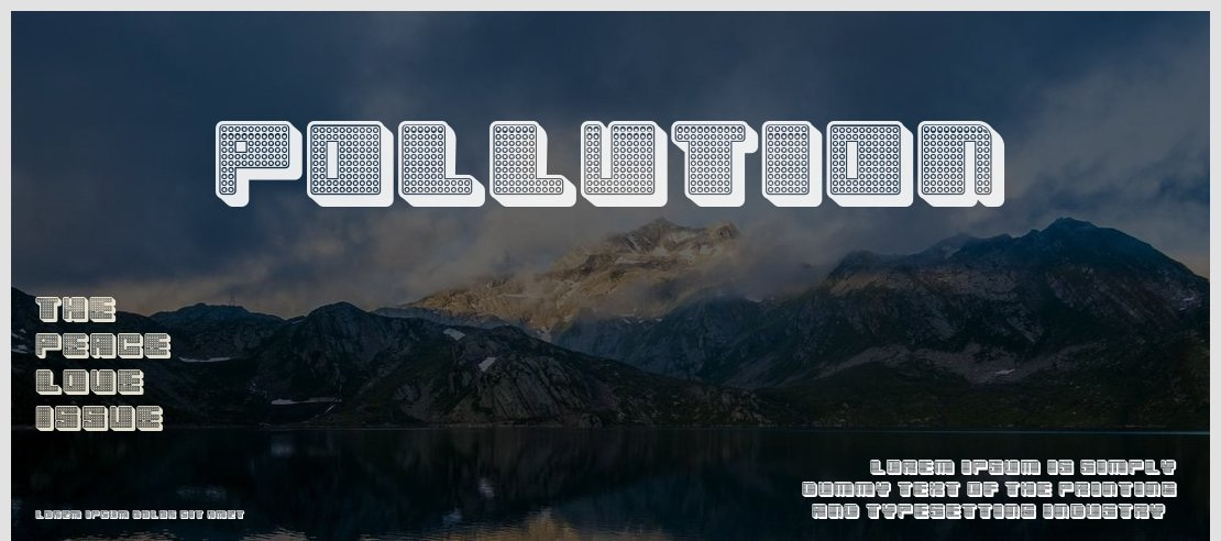 Pollution Font