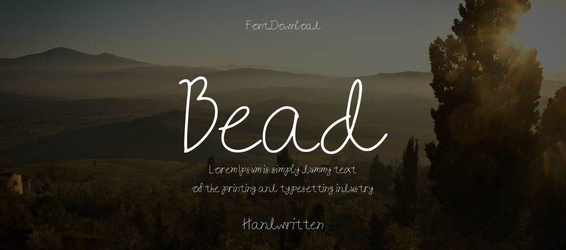 Bead Font