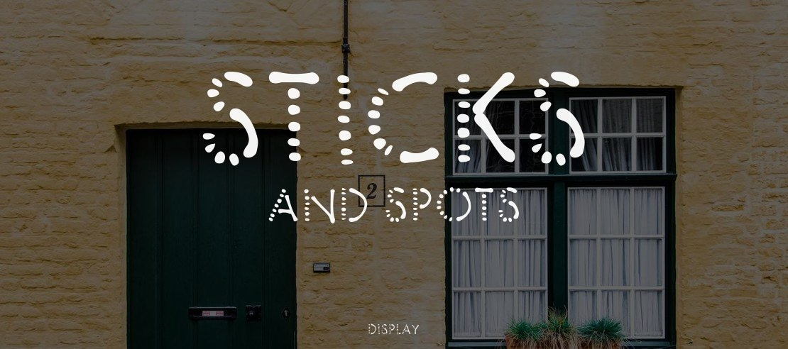 Sticks and spots Font