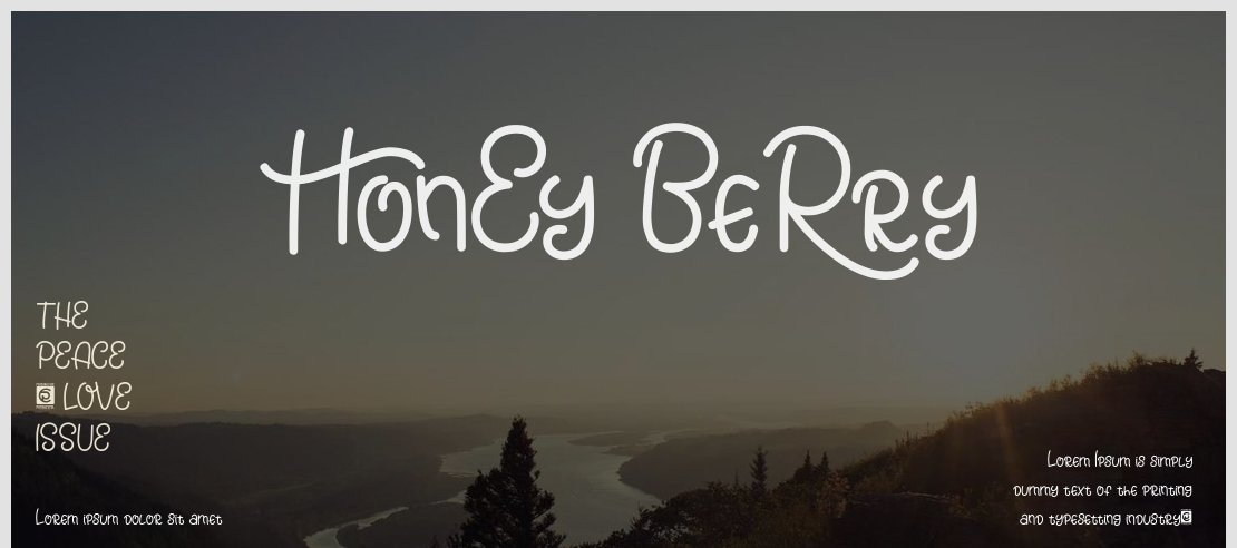 Honeyberry Font