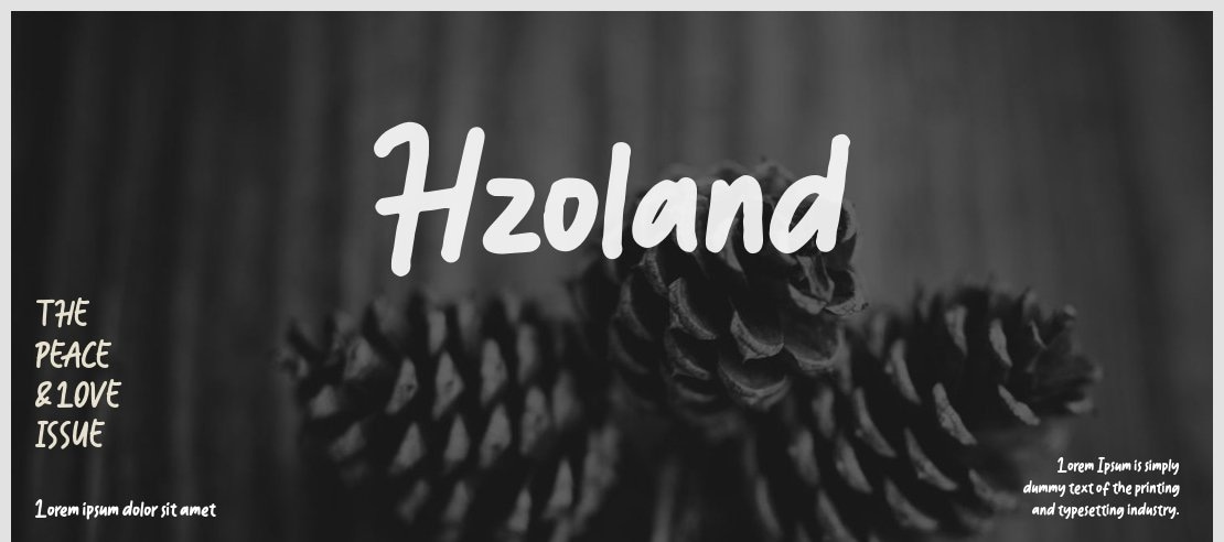 Hzoland Font