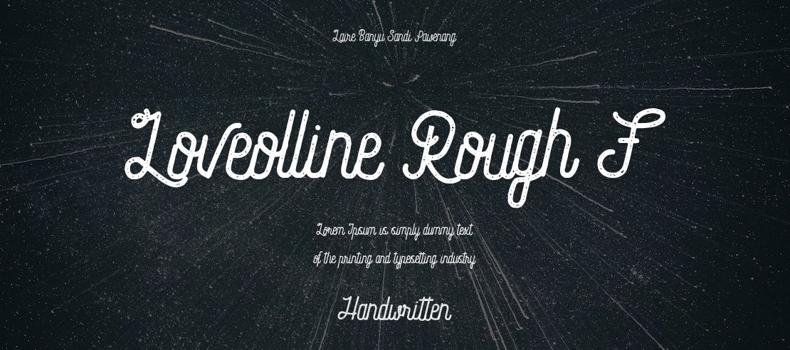 Loveolline Rough F Font