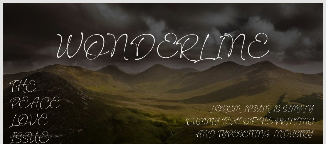 Wonderline Font