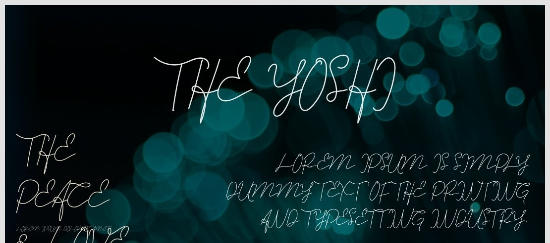 The Yoshi Font