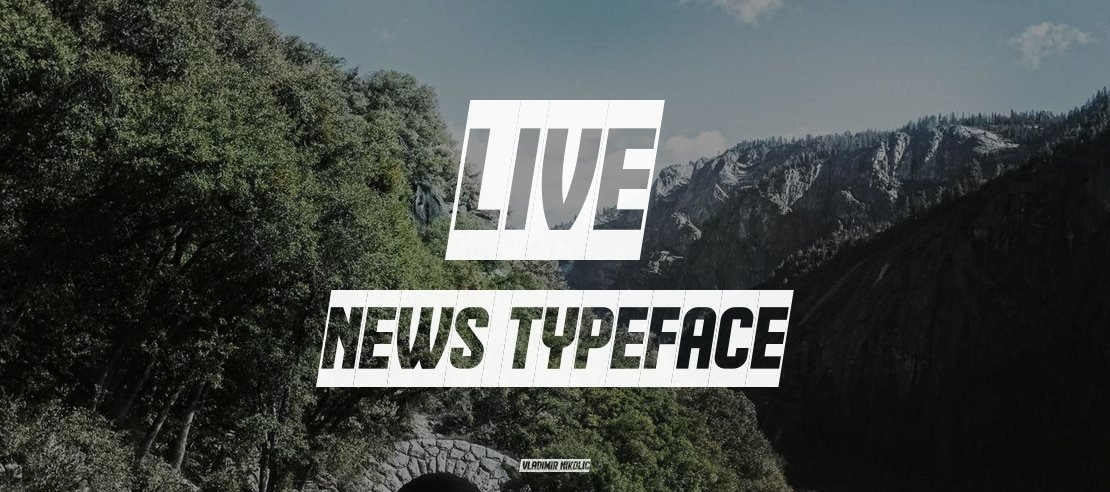 Live News Font