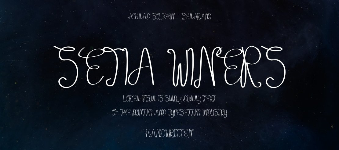 Setia winers Font