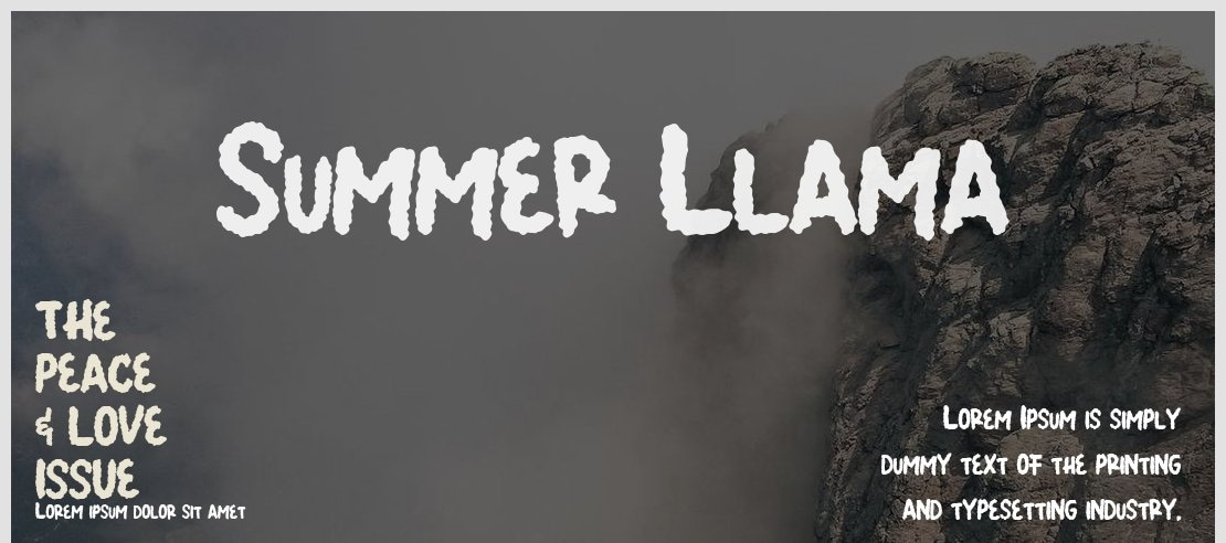 Summer Llama Font