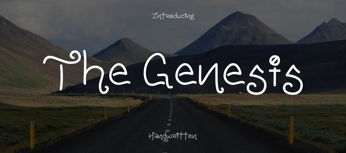 The Genesis Font