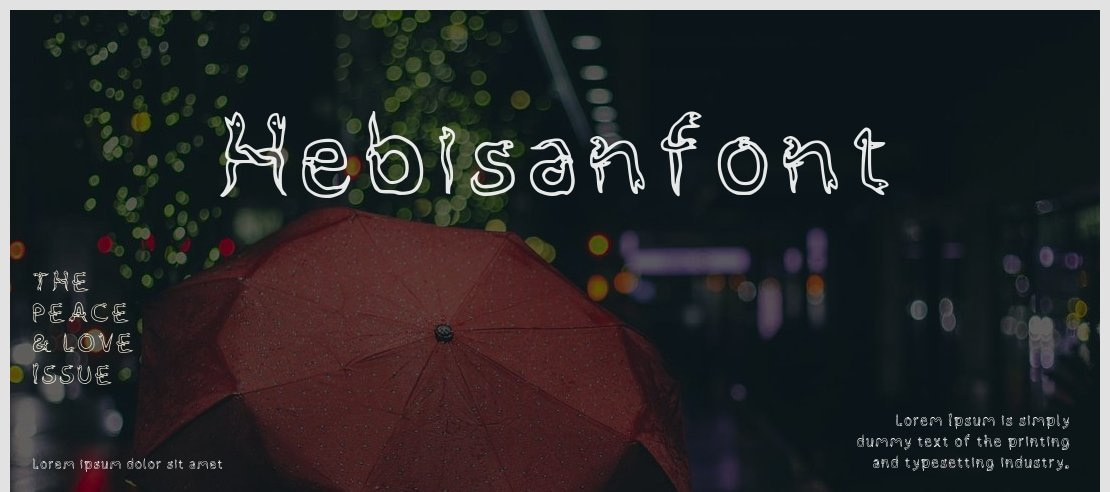 Hebisanfont Font