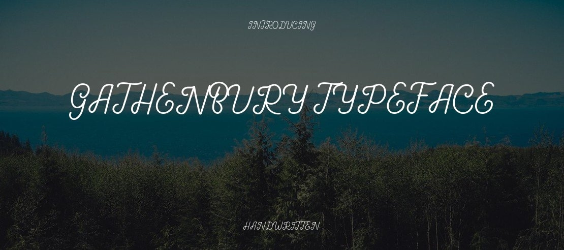 Gathenbury Typeface Font