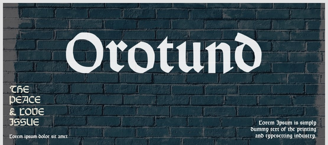 Orotund Font Family