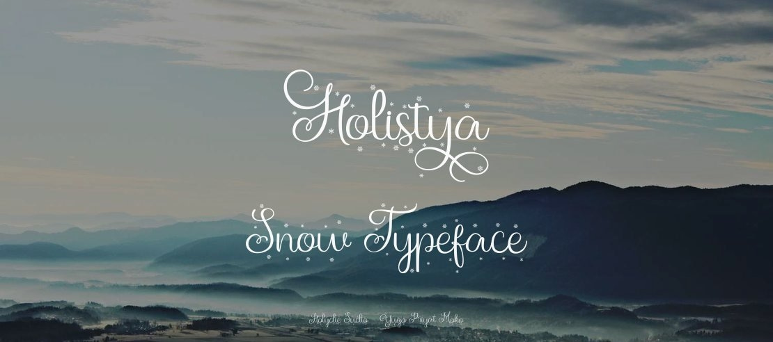 Holistya Snow Font