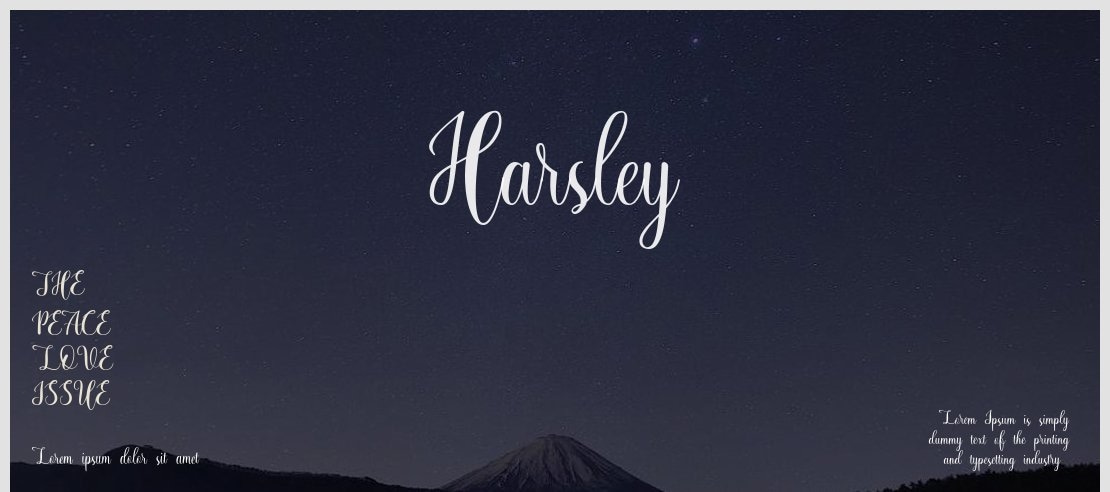 Harsley Font