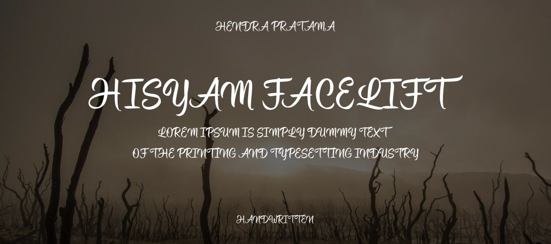 Hisyam Facelift Font