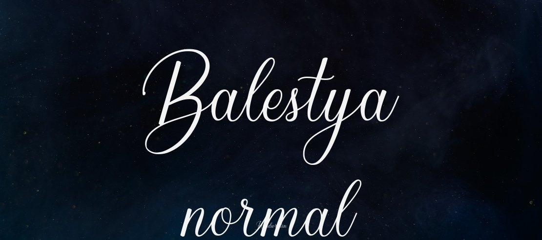 Balestya normal Font