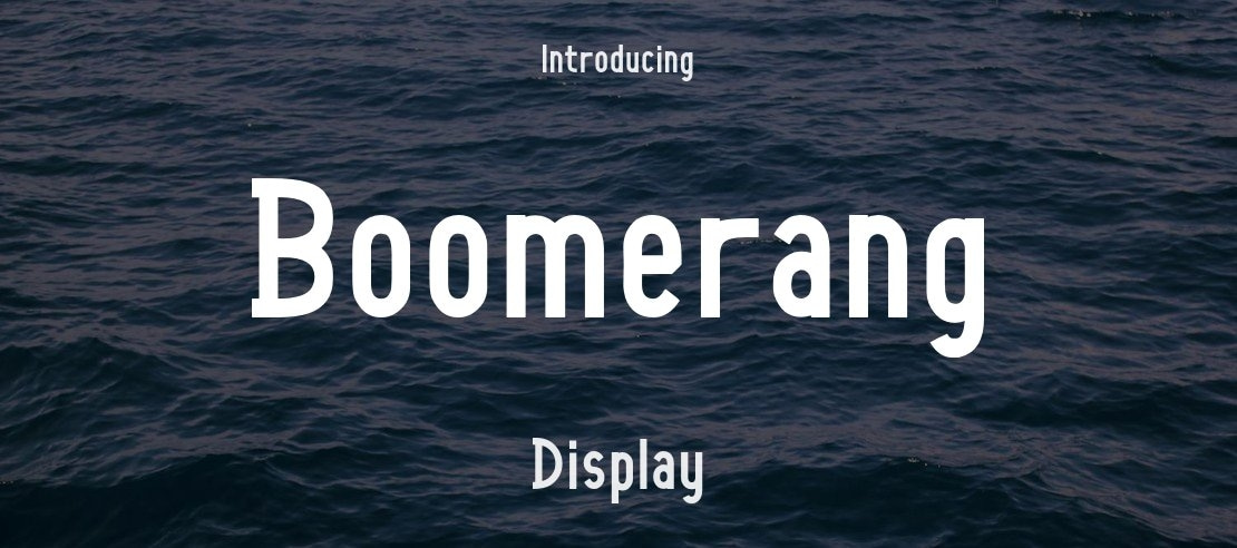 Boomerang Font