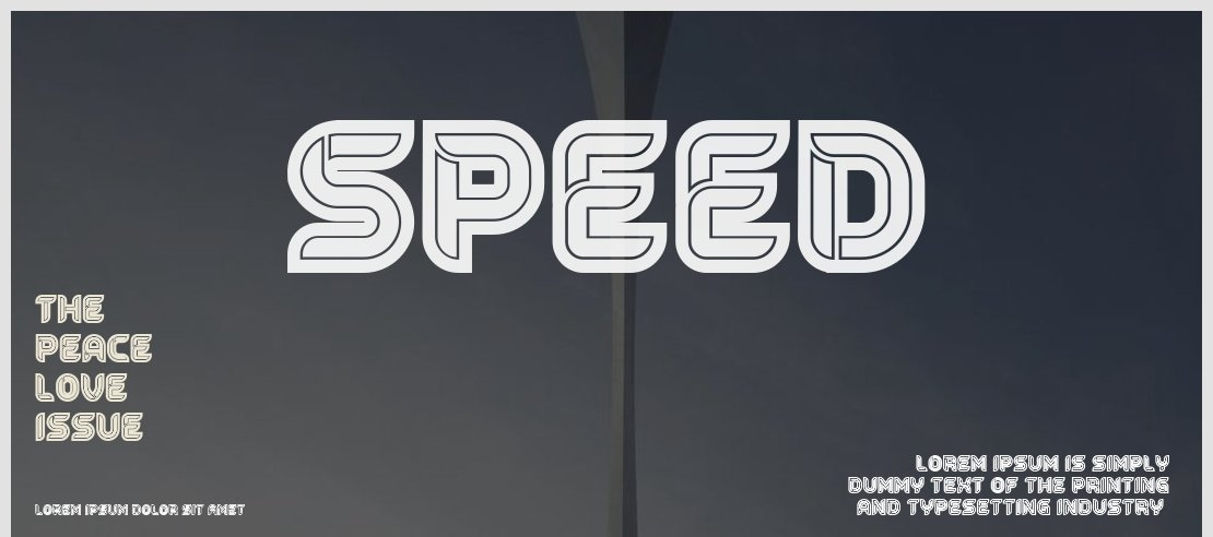 Speed Font Family