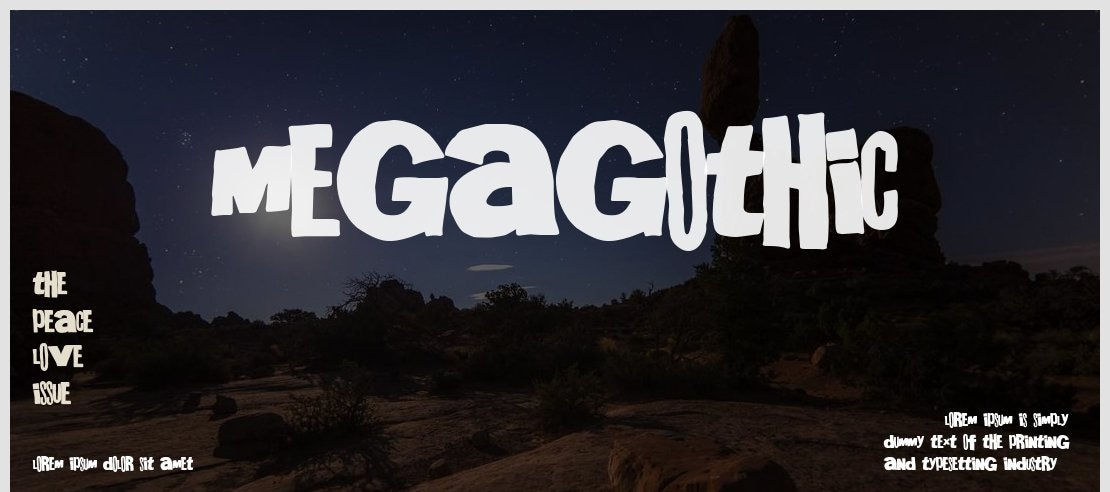 MegaGothic Font