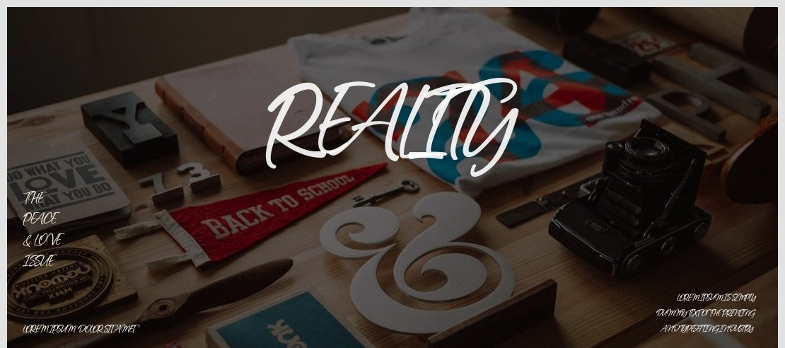 reality Font