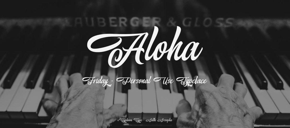 Aloha Friday - Personal Use Font