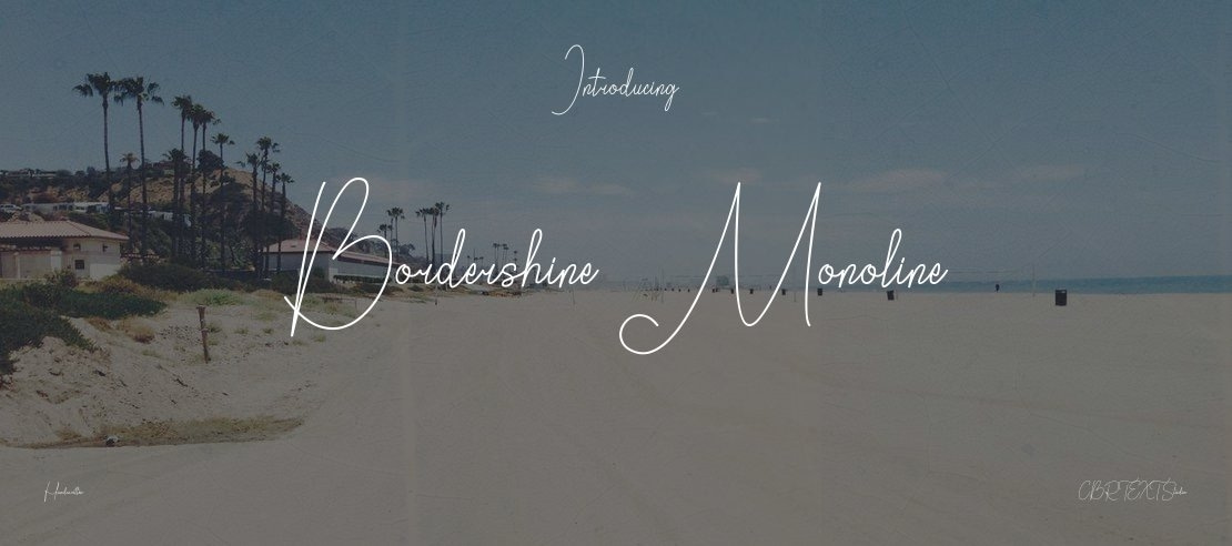 Bordershine Monoline Font