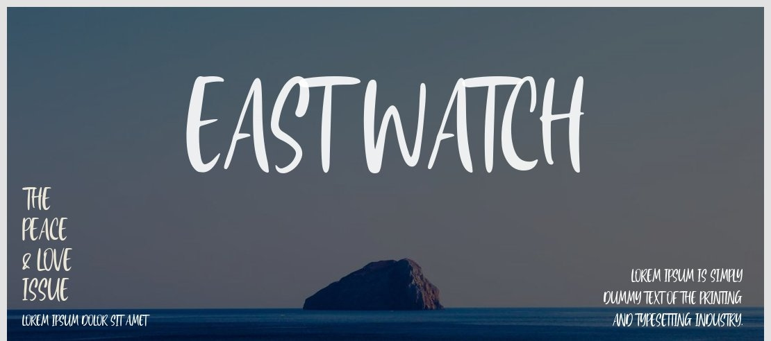 East Watch Font