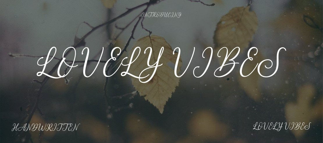 lovely vibes Font