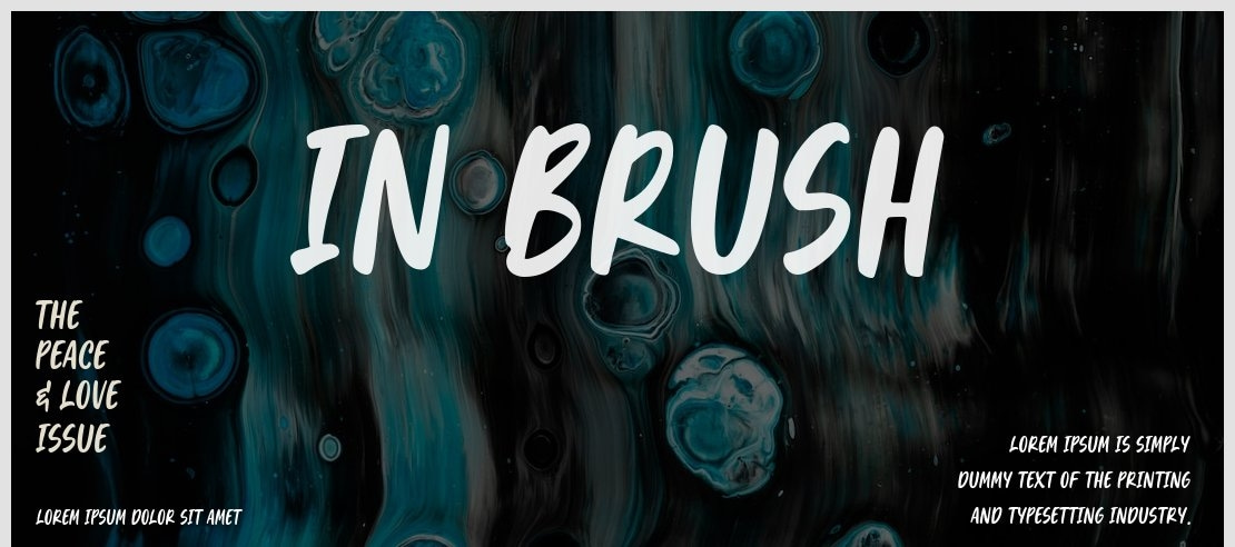 In Brush Font