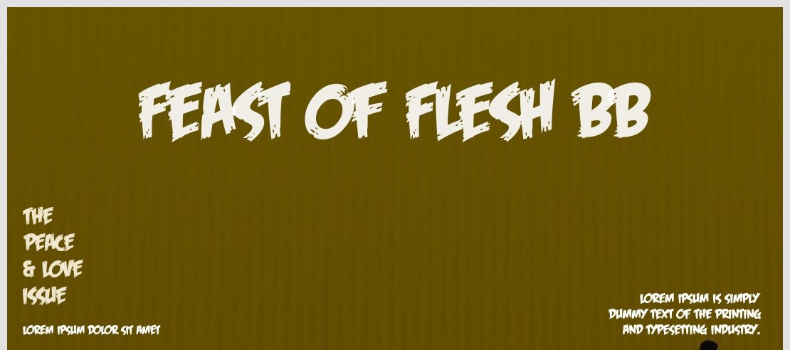 Feast of Flesh BB Font Family