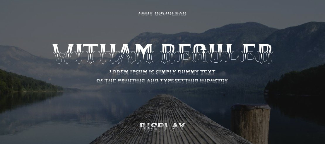 Witham Reguler Font Family