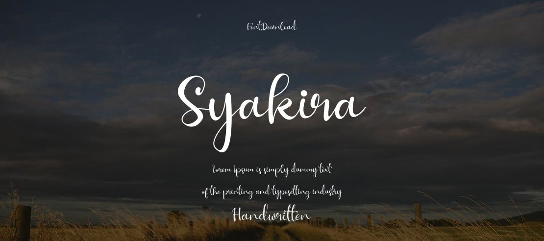 Syakira Font