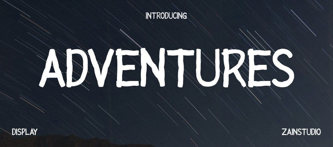 ADVENTURES Font