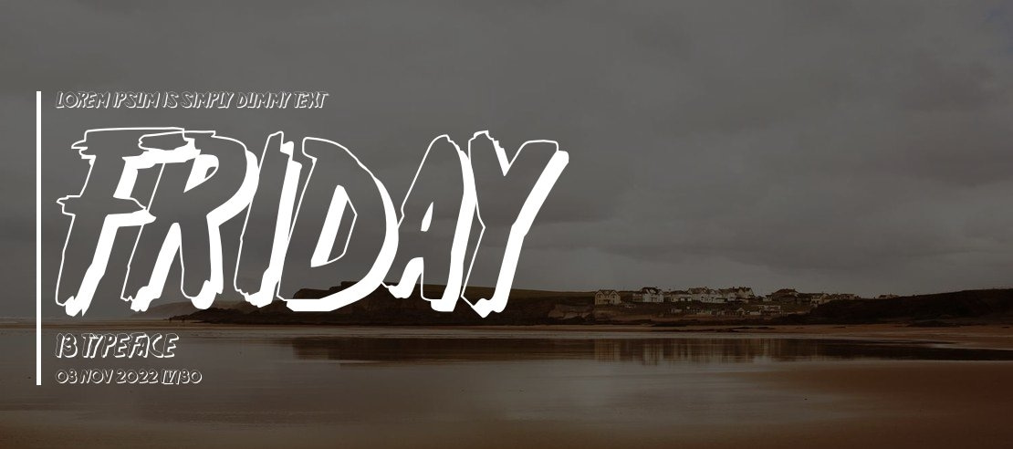 Friday 13 Font Family