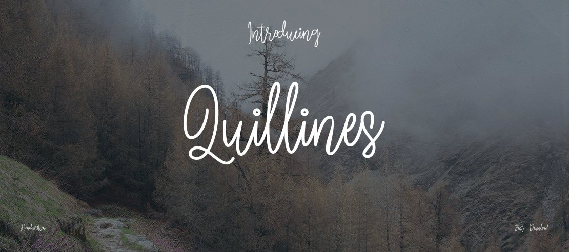 Quillines Font Family