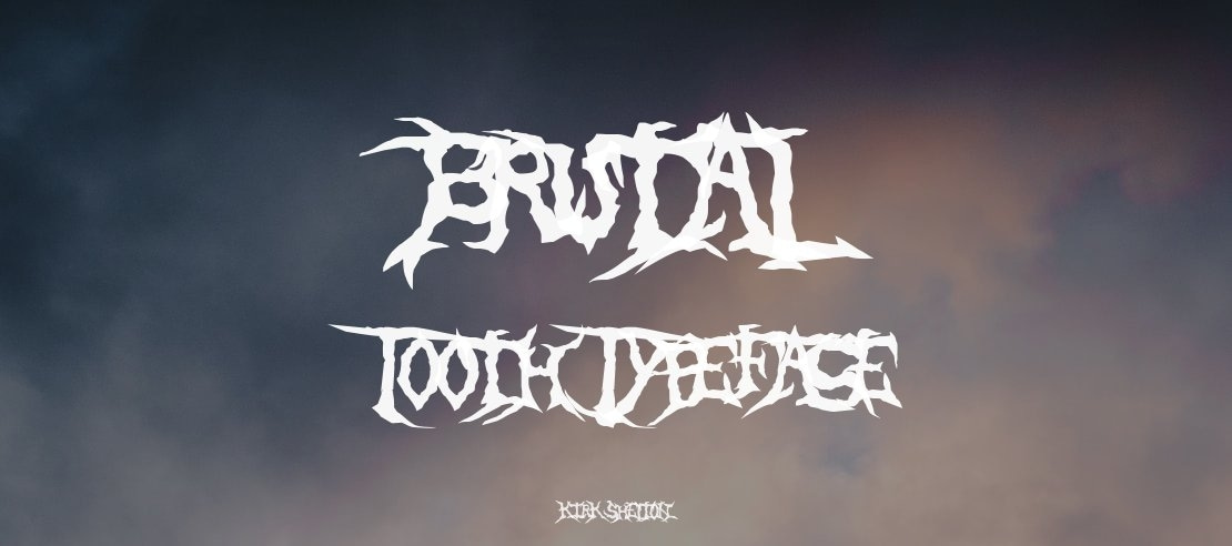 Brutal Tooth Font