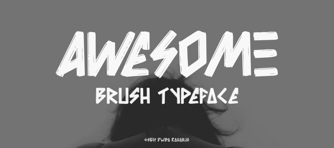 Awesome Brush Font