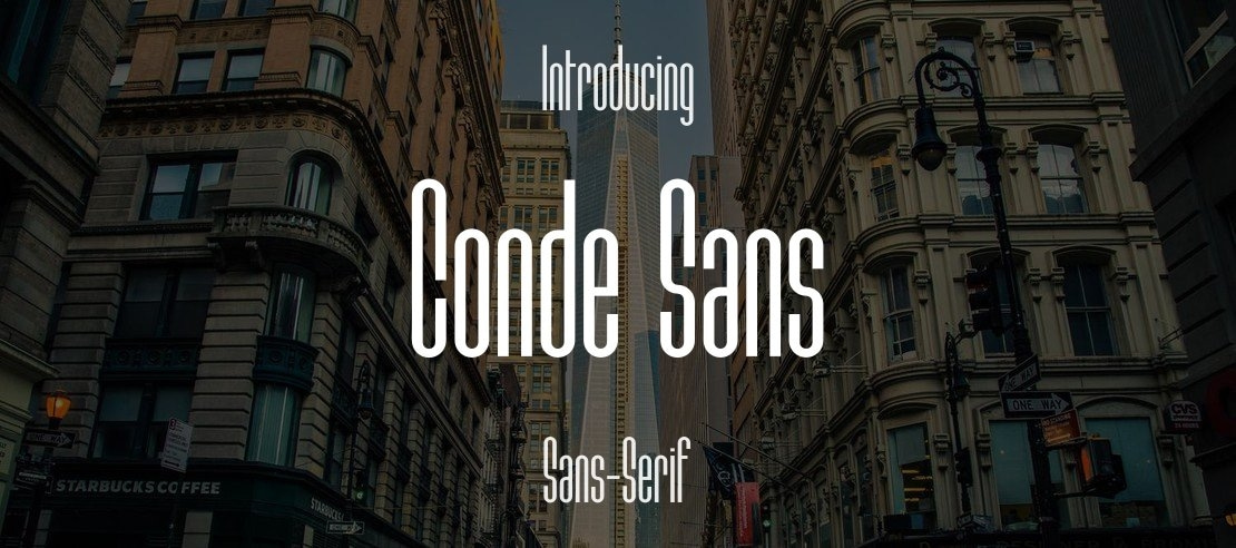 Conde Sans Font Family