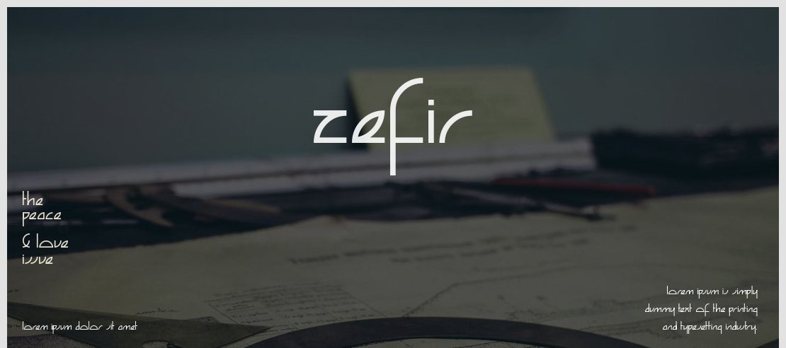 Zefir Font Family