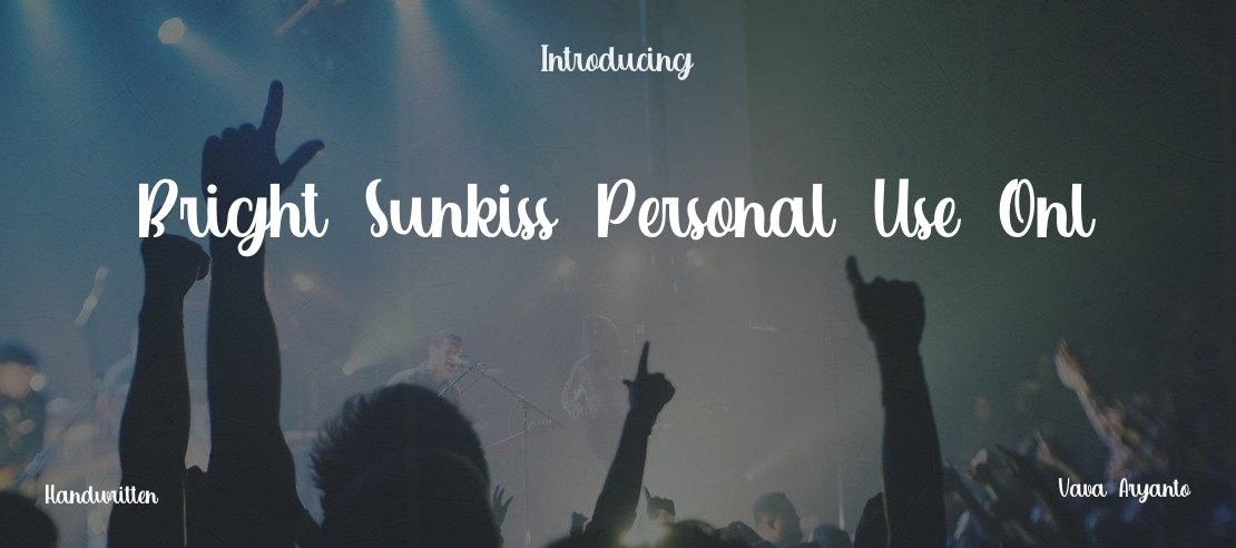 Bright Sunkiss Personal Use Onl Font
