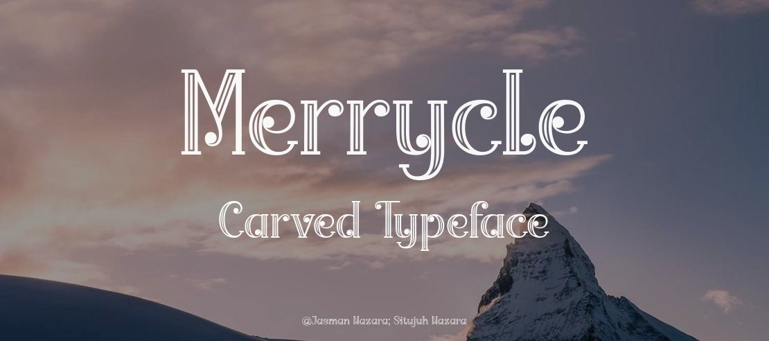 Merrycle Carved Font Family