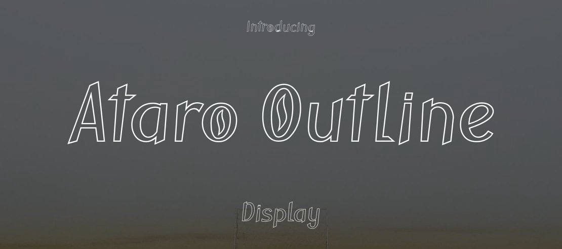 Ataro Outline Font Family
