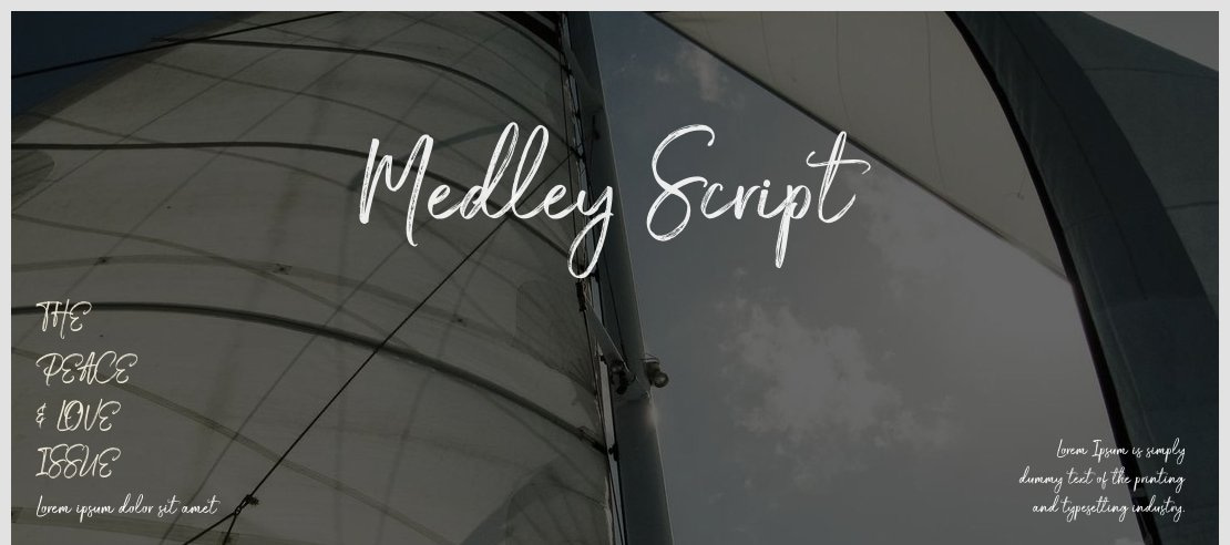 Medley Script Font