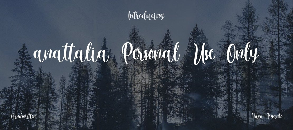 anattalia Personal Use Only Font