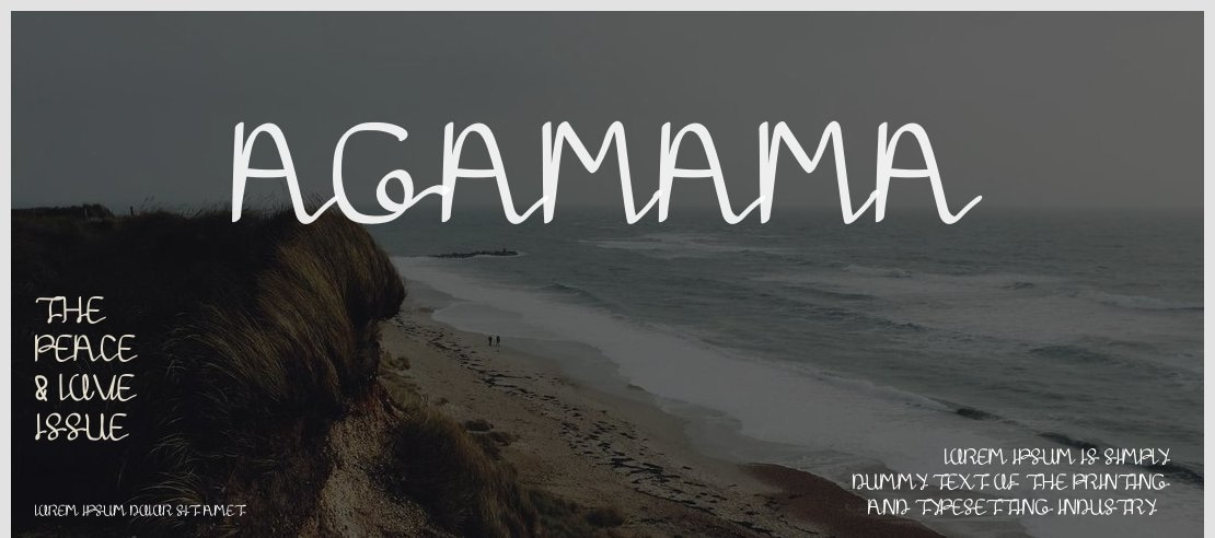 Agamama Font