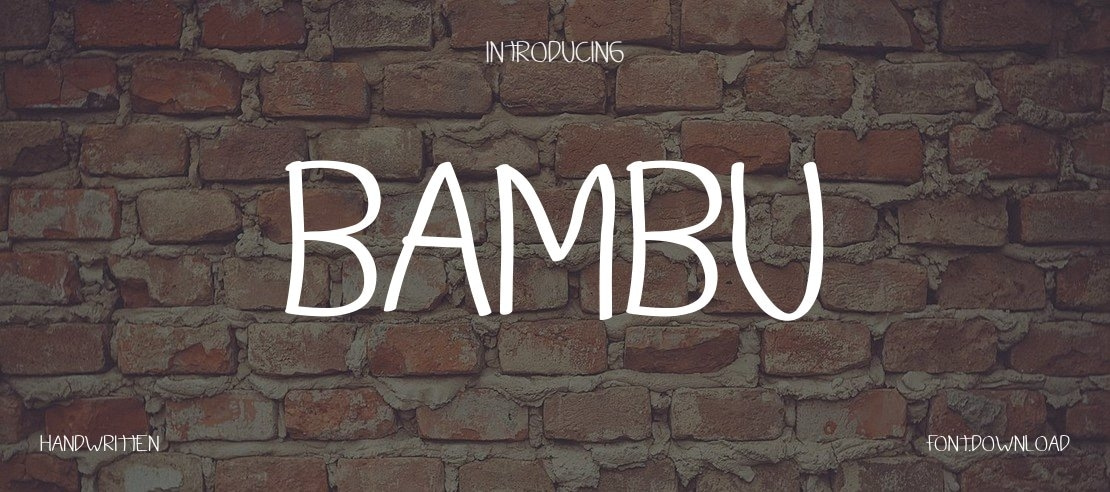 Bambu Font