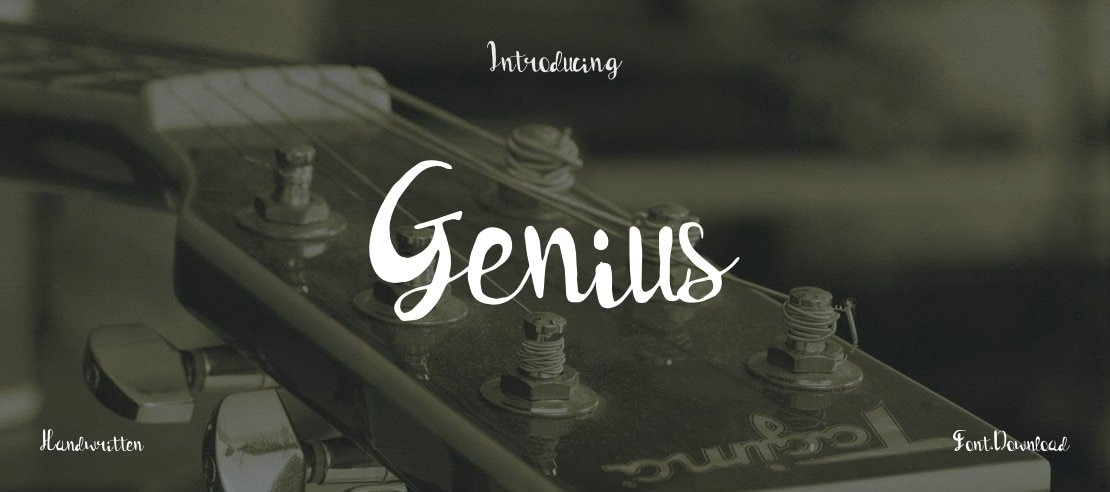 Genius Font