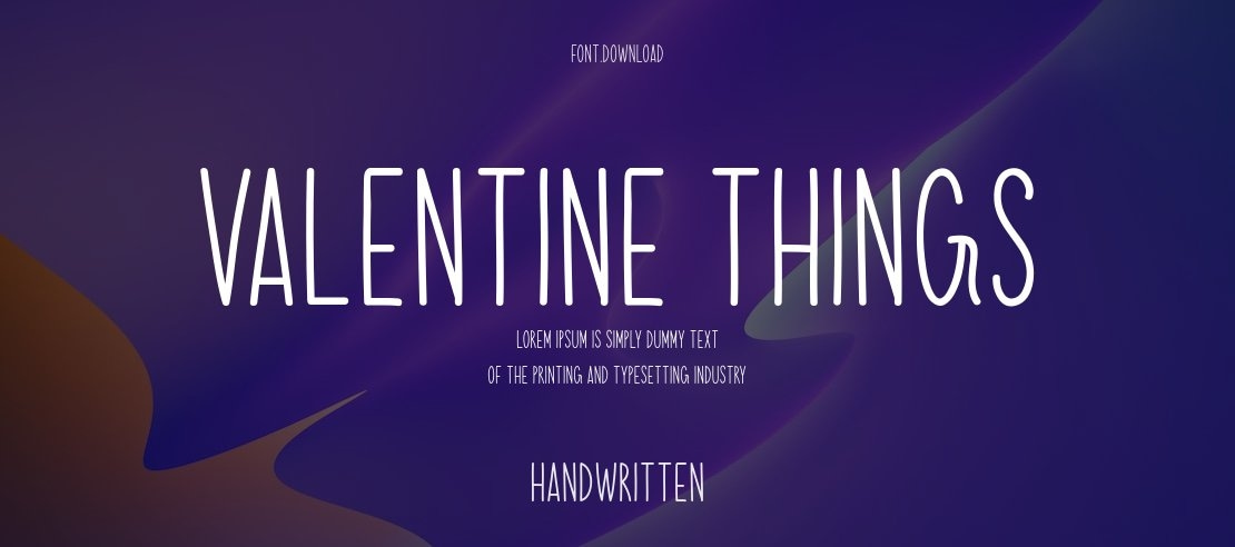 Valentine Things Font