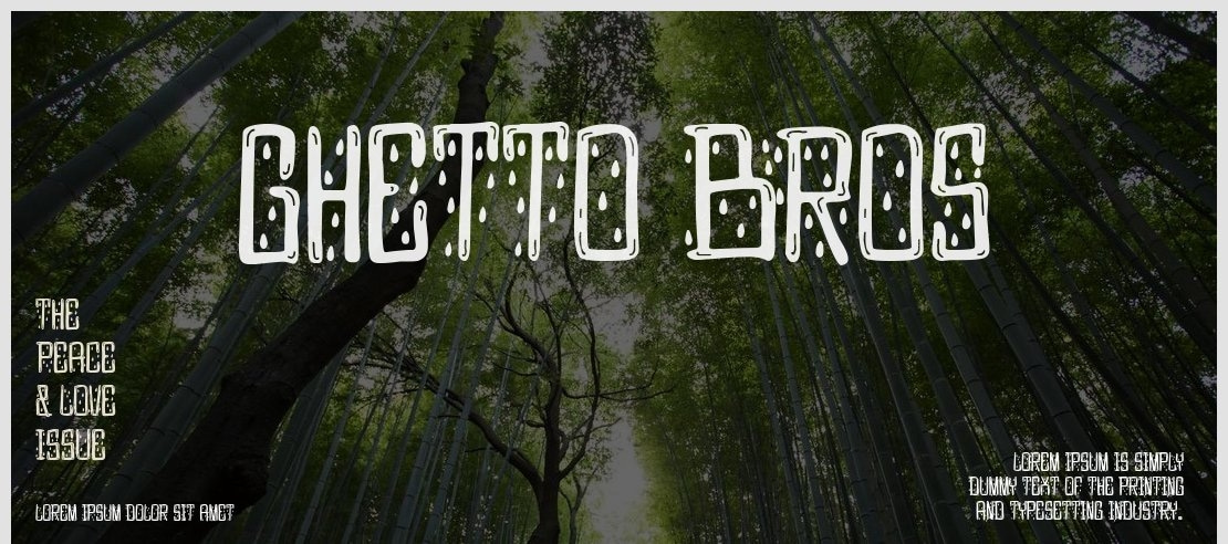 Ghetto bros Font