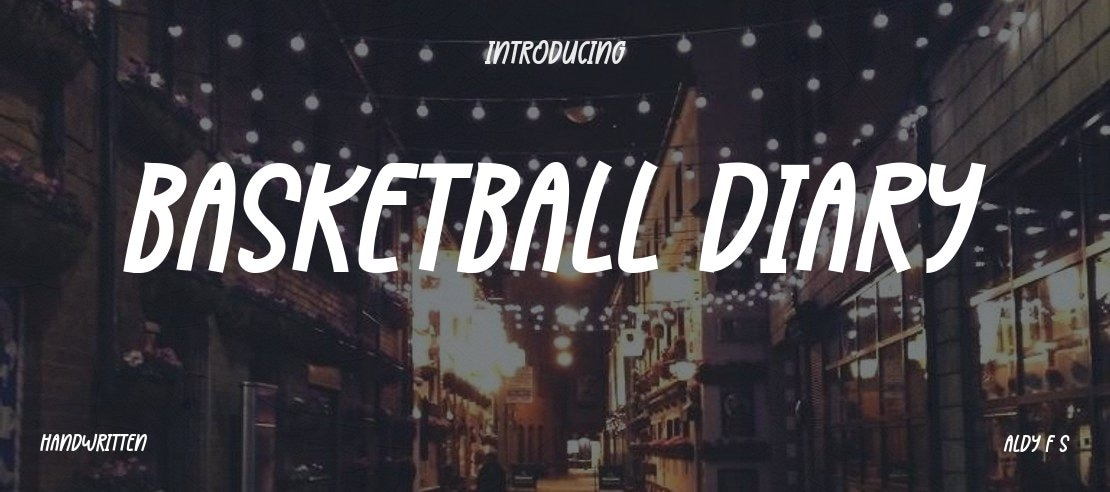 Basketball Diary Font